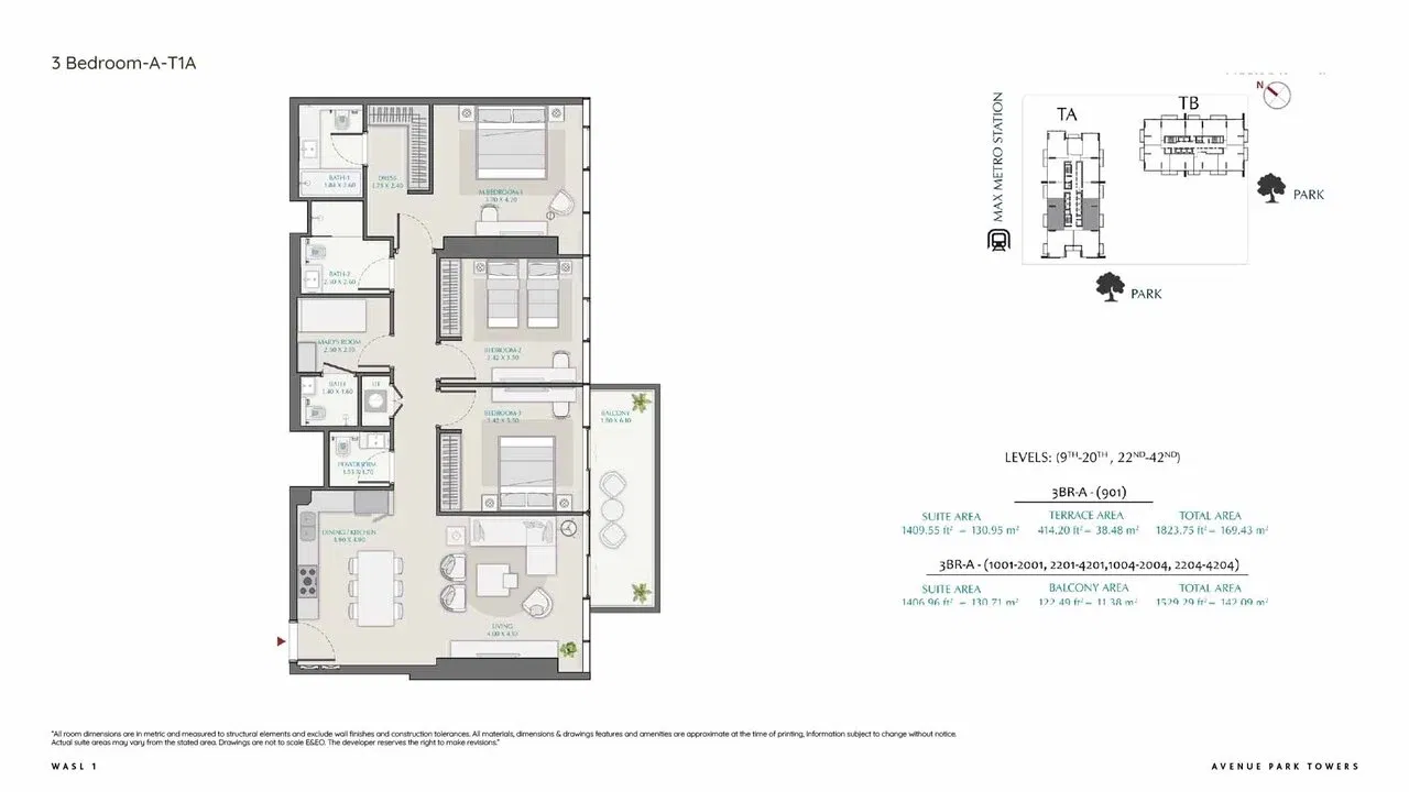 Avenue Park Towers by Wasl Properties – Luxurious Haven, Desirable Address, Majestic Living