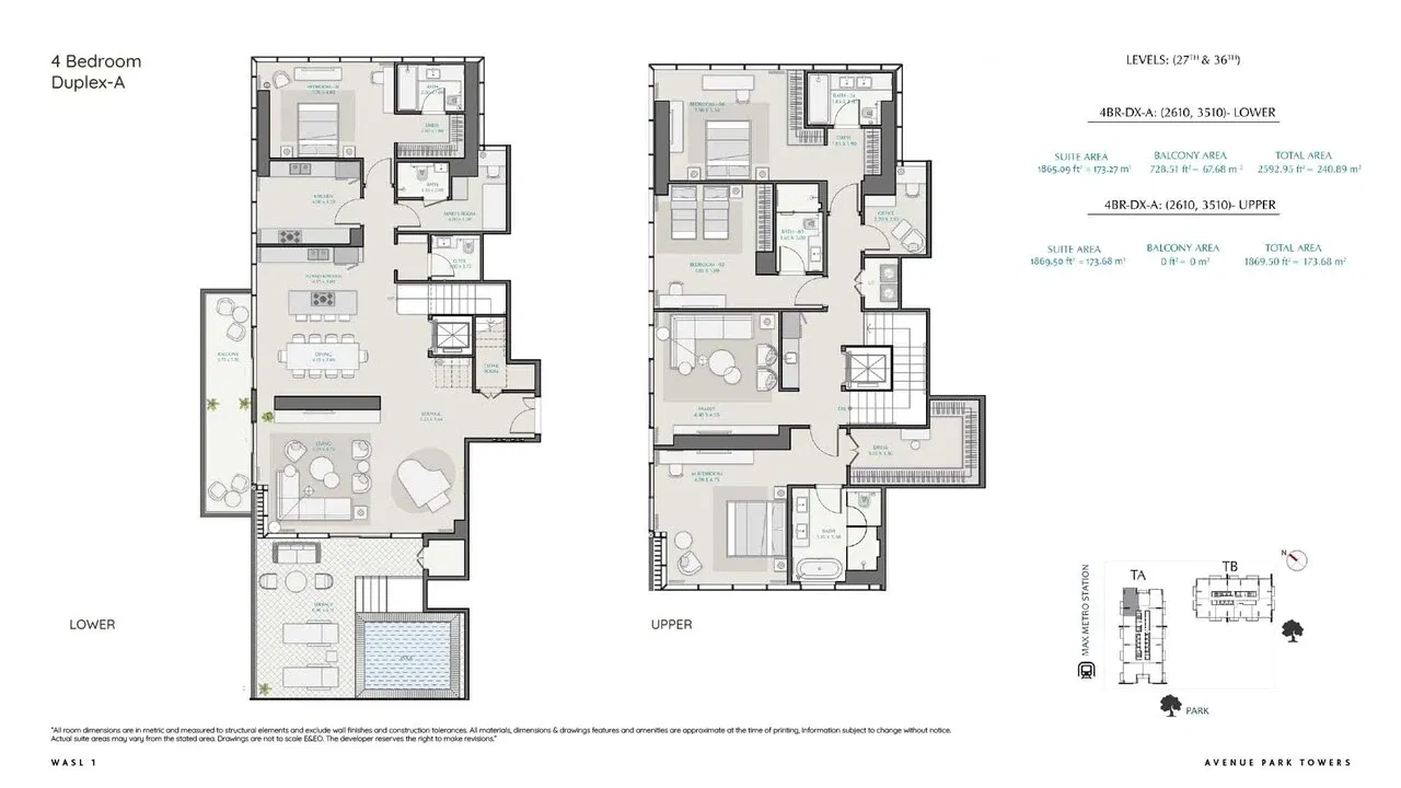 Avenue Park Towers by Wasl Properties – Luxurious Haven, Desirable Address, Majestic Living