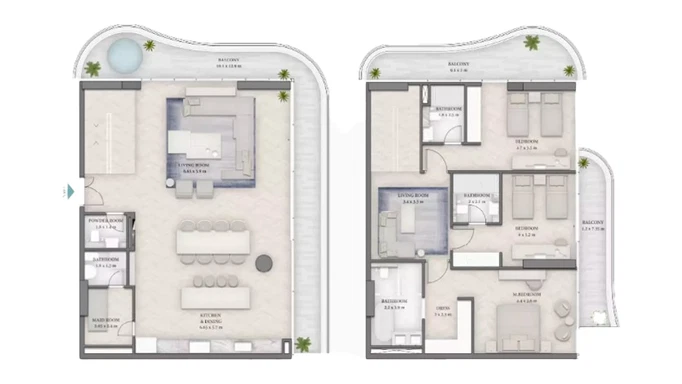 Beach Walk Residence 4 от Imtiaz на островах Дубая