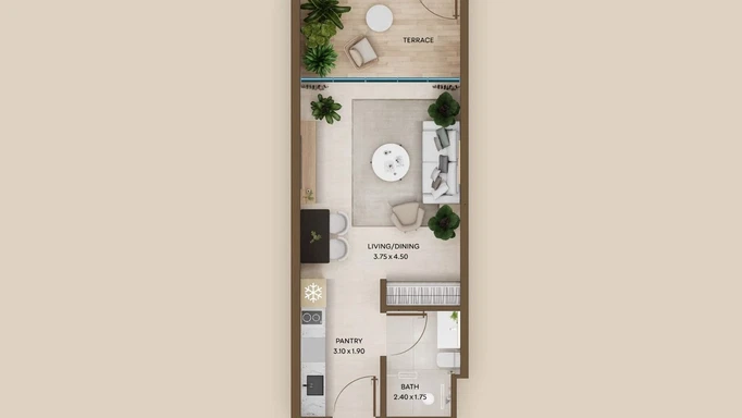 Coventry Residences 3 от GFS Real Estate – элитная архитектура, современные дома на юге Дубая