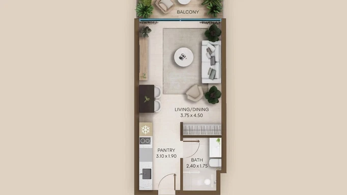 Coventry Residences 3 от GFS Real Estate – элитная архитектура, современные дома на юге Дубая
