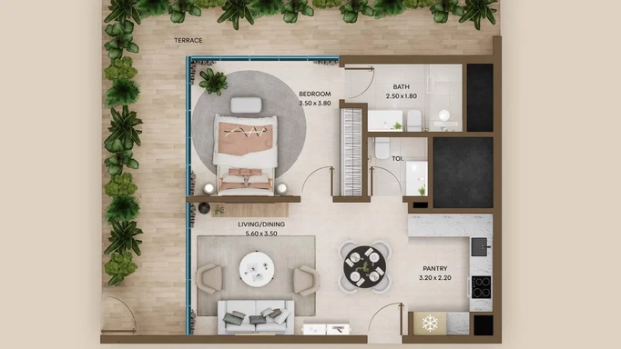 Coventry Residences 3 от GFS Real Estate – элитная архитектура, современные дома на юге Дубая
