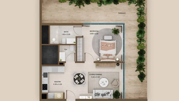 Coventry Residences 3 от GFS Real Estate – элитная архитектура, современные дома на юге Дубая