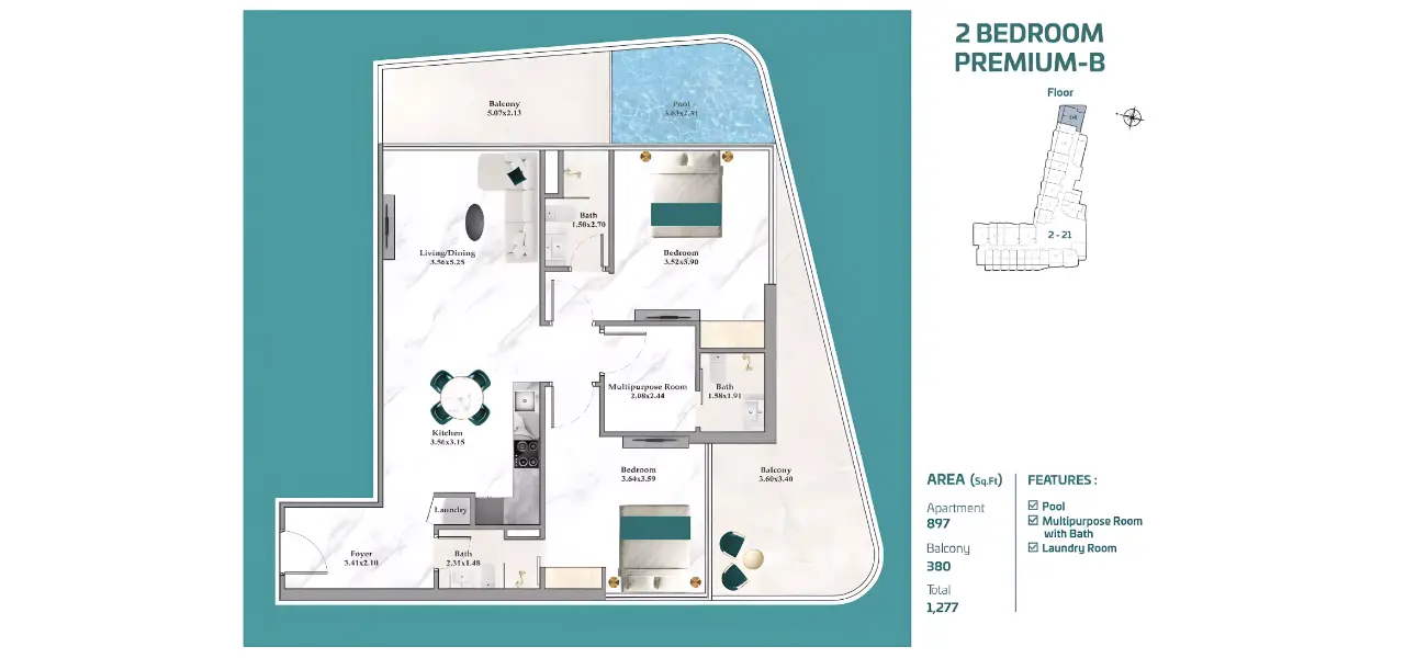 Breez by Danube – Enjoy Waterfront Residency at Dubai Maritime City