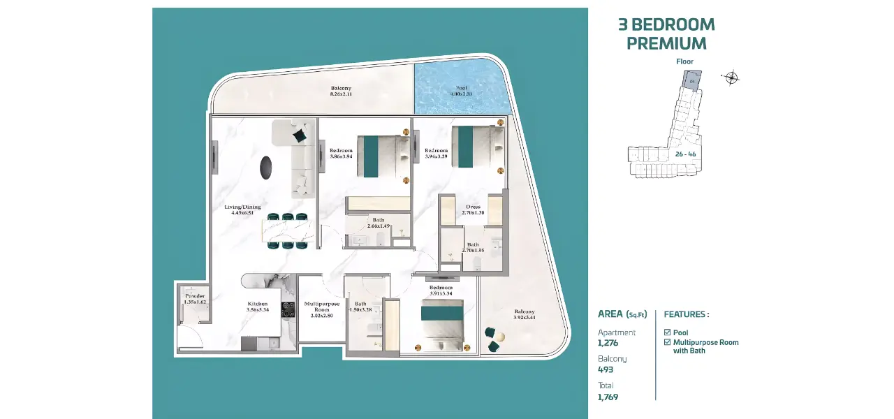 Breez by Danube – Enjoy Waterfront Residency at Dubai Maritime City