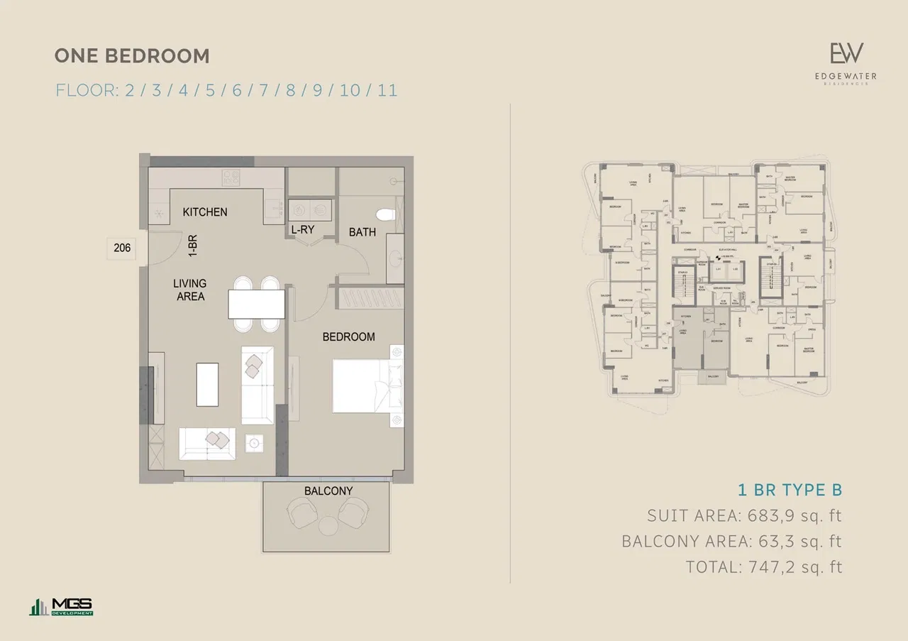 Edgewater Residences by MGS Development – Spacious Apartments, Prime Location