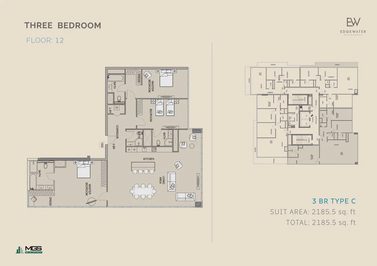 Edgewater Residences by MGS Development – Spacious Apartments, Prime Location