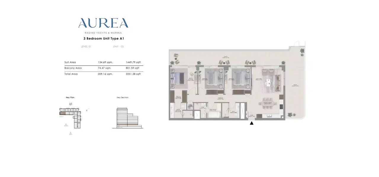 Aurea by Emaar at Rashid Yachts and Marina – Elegant Waterfront Apartments