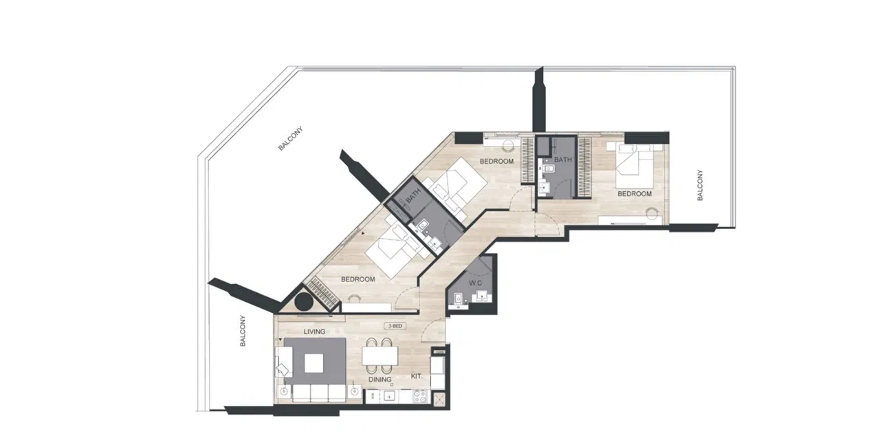 Binghatti Ghost – A Crystalline Residential Façade at Al Jaddaf