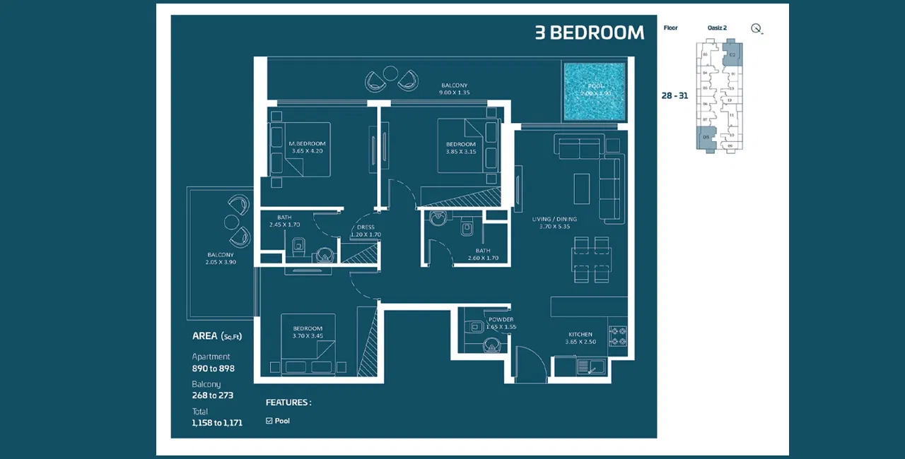Oasiz 2 by Danube – Exclusive Apartments at the Heart of Dubai Silicon Oasis