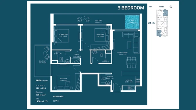 Oasiz 2 by Danube – эксклюзивные апартаменты в самом сердце Dubai Silicon Oasis