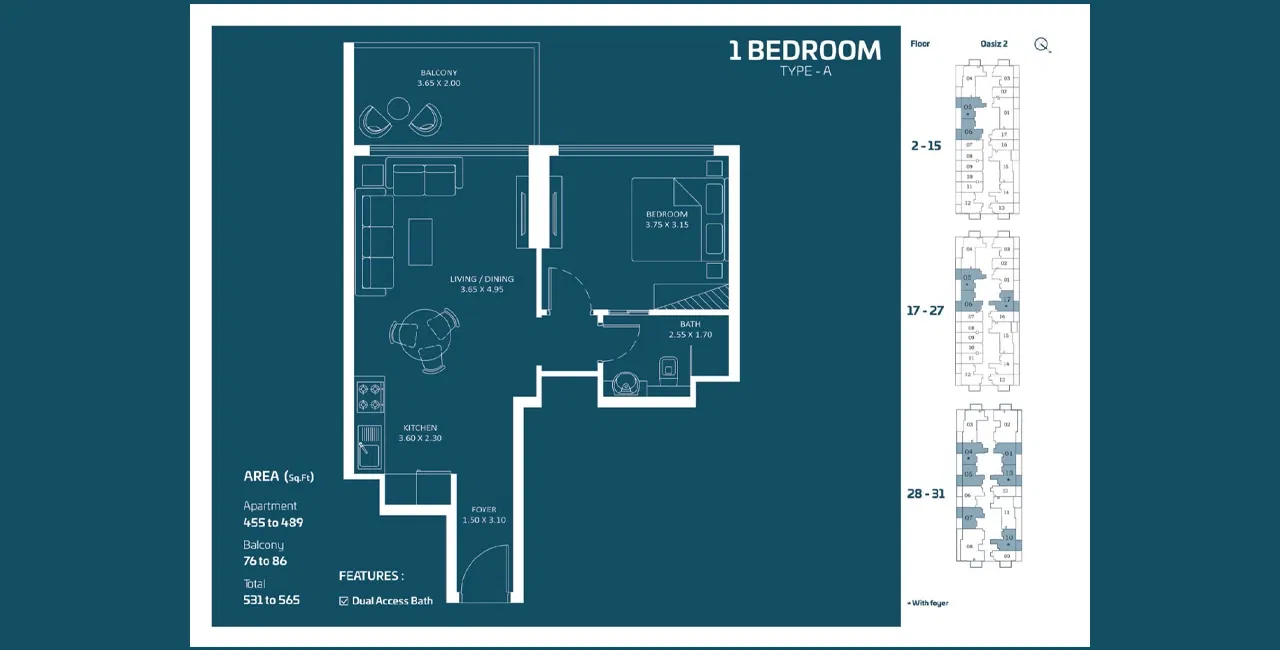 Oasiz 2 by Danube – Exclusive Apartments at the Heart of Dubai Silicon Oasis