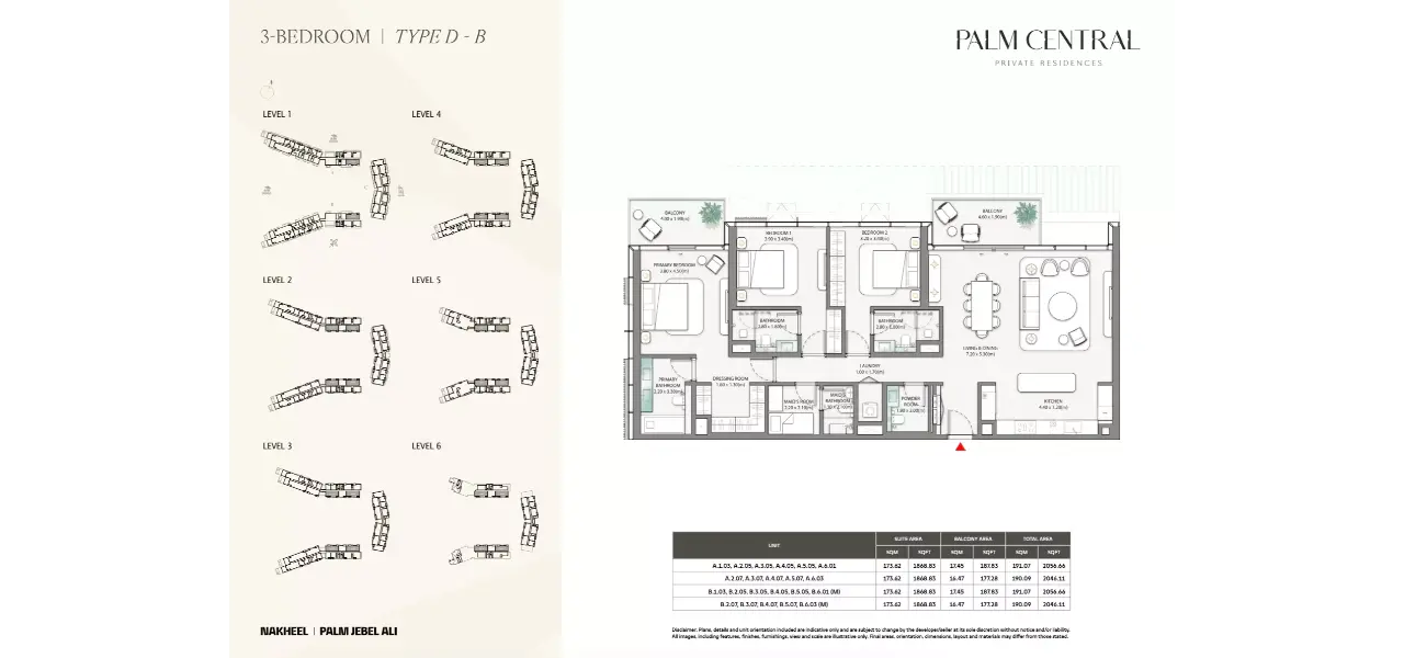 بالم سنترال برايفت ريزيدنسز من نخيل - إضفاء شعور بالانفتاح