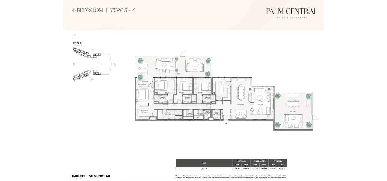 بالم سنترال برايفت ريزيدنسز من نخيل - إضفاء شعور بالانفتاح