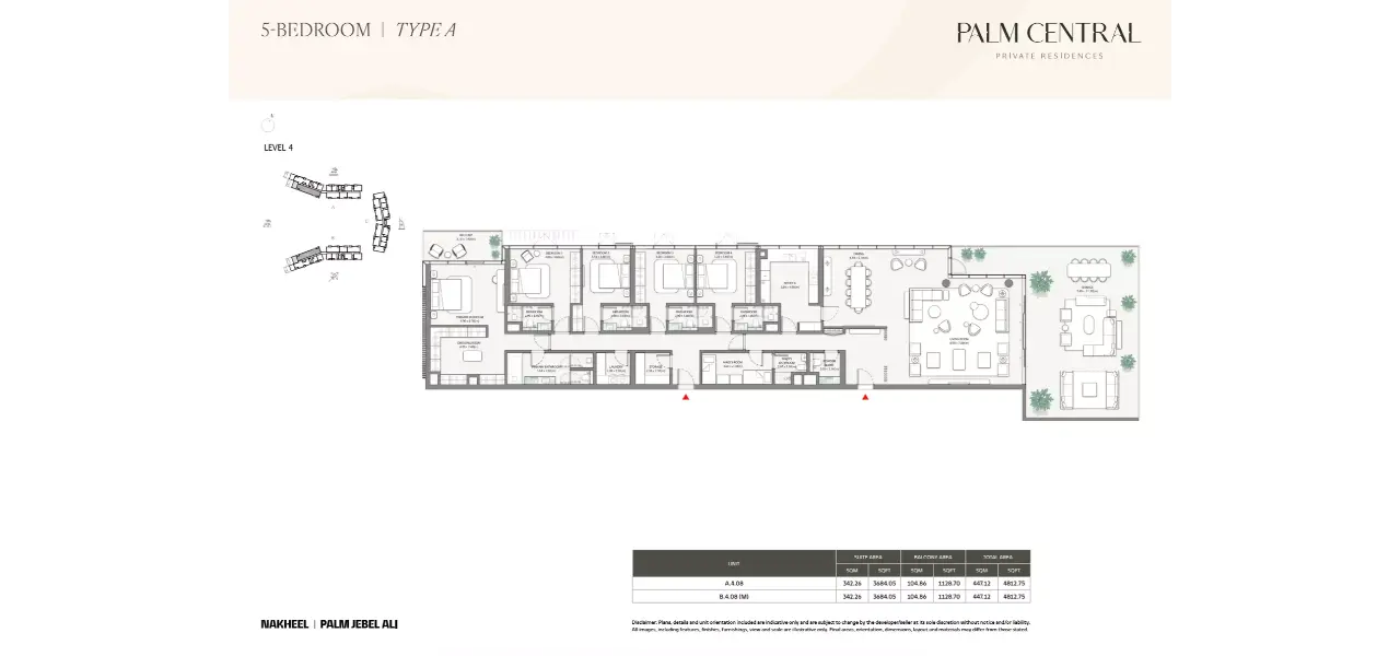 بالم سنترال برايفت ريزيدنسز من نخيل - إضفاء شعور بالانفتاح