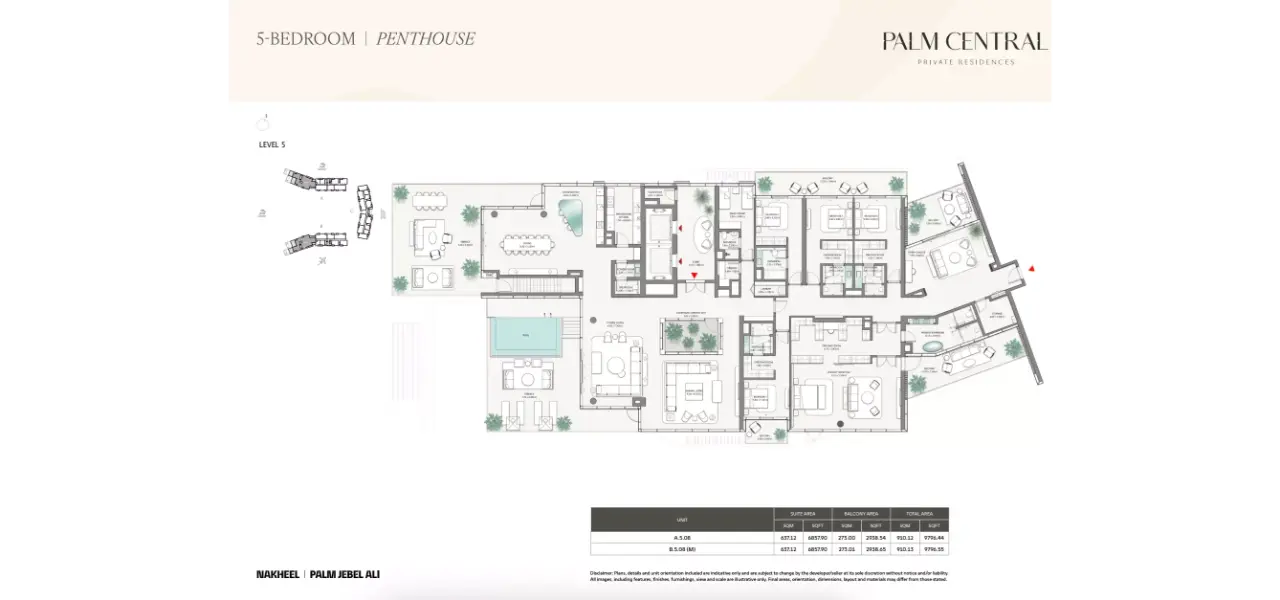 بالم سنترال برايفت ريزيدنسز من نخيل - إضفاء شعور بالانفتاح