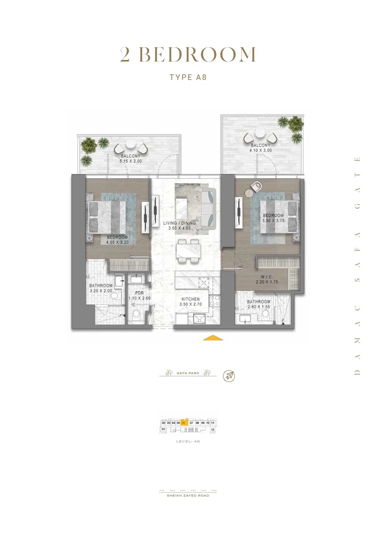 Safa Gate от DAMAC Properties – культовая жизнь с безупречным видом на городской пейзаж