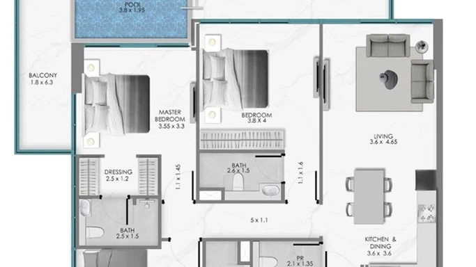 Samana Ocean Bay на островах Дубая – апартаменты с прекрасными морскими панорамами