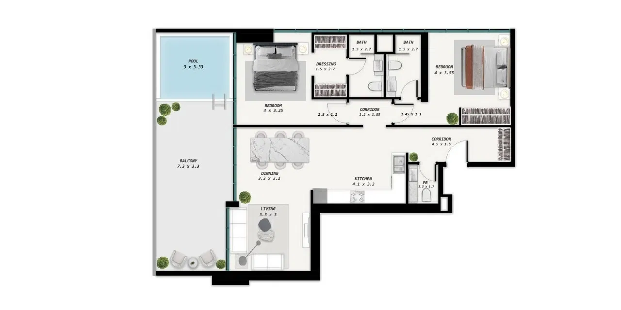 منتزه سامانا ميدوز: ملاذ مليئ بالرفاهية الهادئة