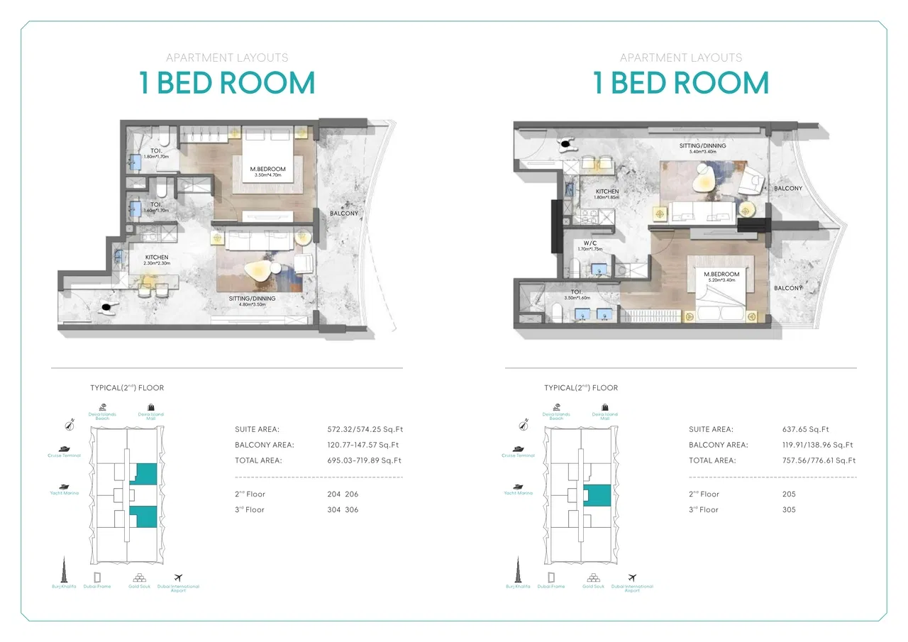 شقق ستام نوتيس السكنية في جزر دبي - عيش حياة فاخرة على الشاطئ