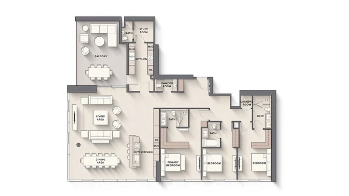 Highgrove by Ellington в MBR City – изменение образа жизни с помощью тематической среды лагуны
