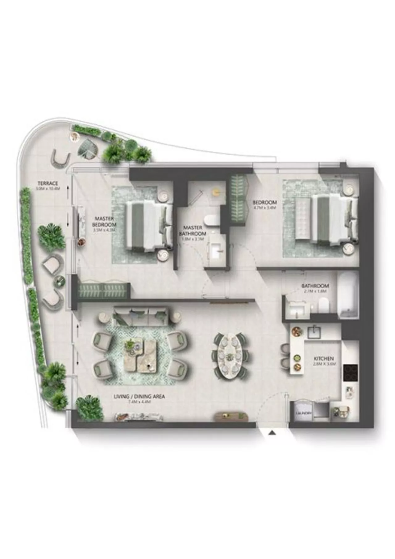 الجدارية من بيوند - مجموعة سيجنيتشر، شقق دوبلكس وأجنحة بنتهاوس في ماريتايم سيتي