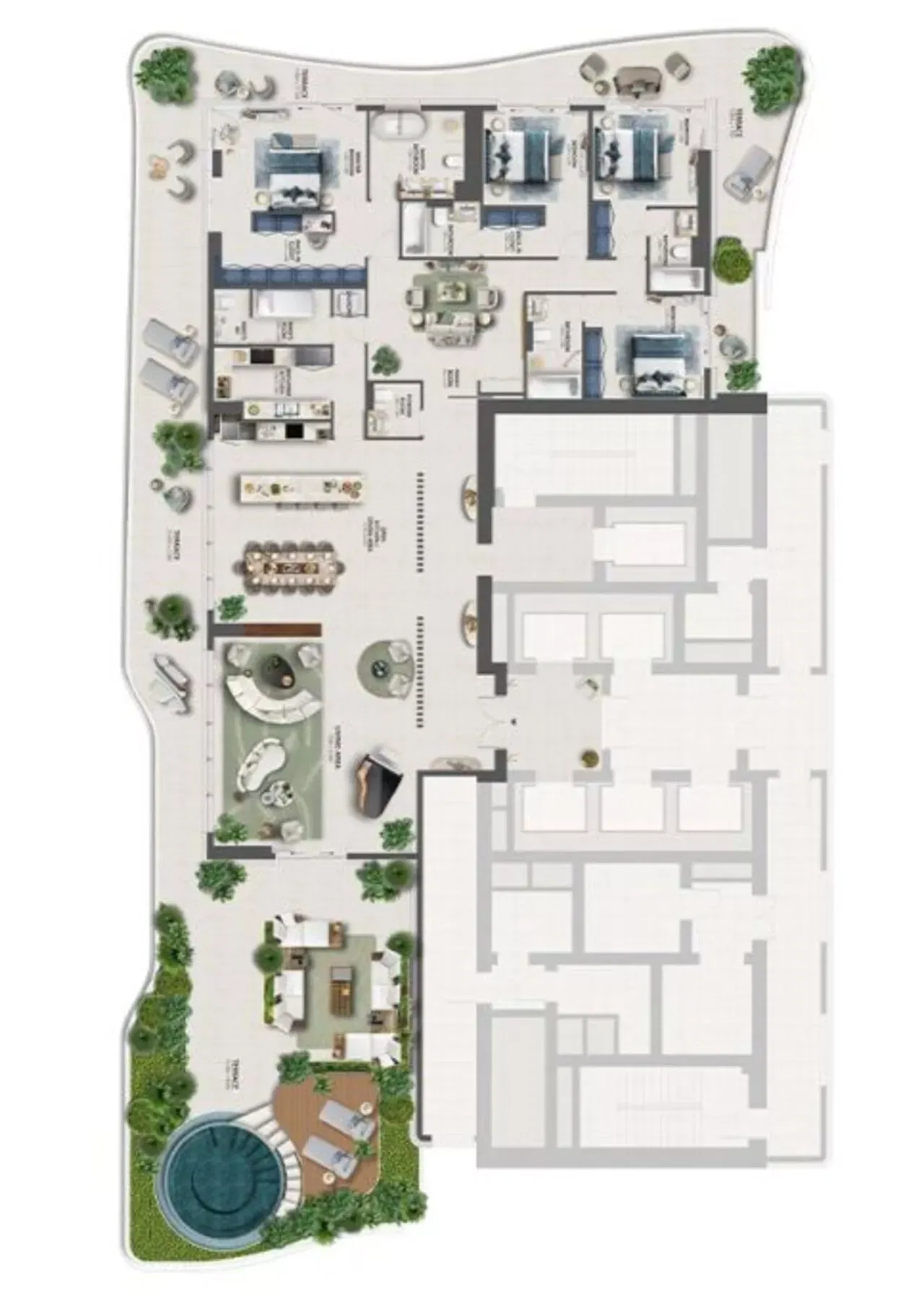 الجدارية من بيوند - مجموعة سيجنيتشر، شقق دوبلكس وأجنحة بنتهاوس في ماريتايم سيتي