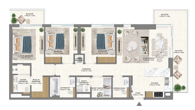 Vida Residences Club Point: оазис эйфории в жилом комплексе Dubai Hills Estate.