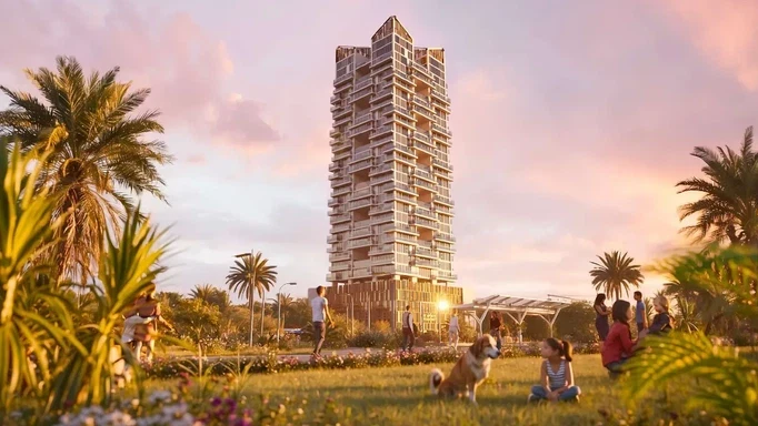 Жилой комплекс Gharbi II от Rabdan Developments – шедевр архитектуры в районе JVC.