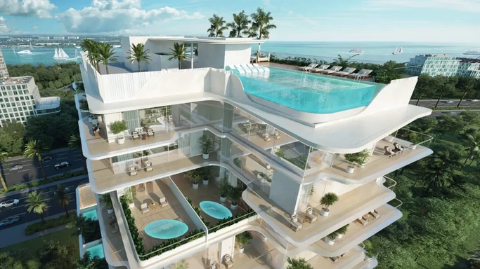 Жилой комплекс Meriden Beach Residences от Green Horizon Developments – жизнь на острове в Дубае, неподвластная времени.