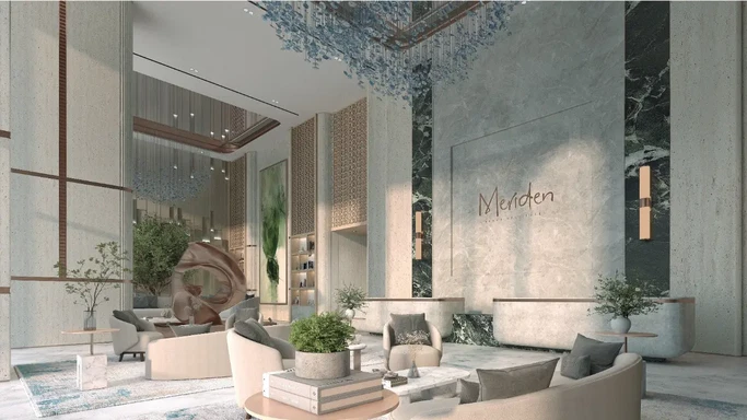 Жилой комплекс Meriden Beach Residences от Green Horizon Developments – жизнь на острове в Дубае, неподвластная времени.
