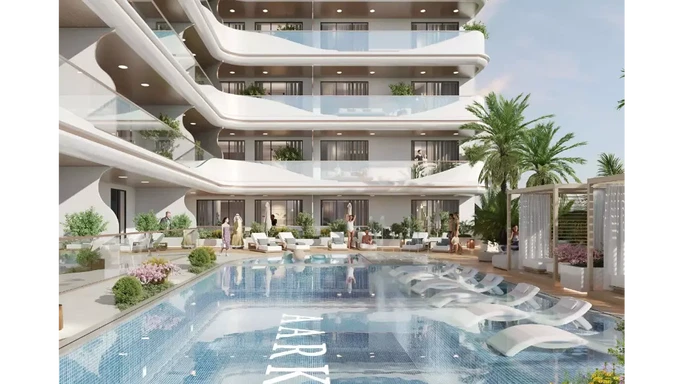 Aark Terraces в DubaiLand – роскошные апартаменты на заказ с собственными бассейнами