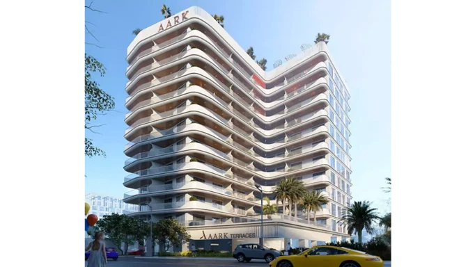 Aark Terraces в DubaiLand – роскошные апартаменты на заказ с собственными бассейнами