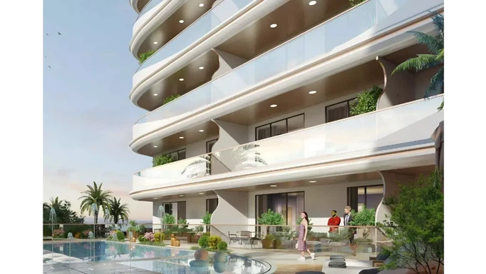 Aark Terraces в DubaiLand – роскошные апартаменты на заказ с собственными бассейнами