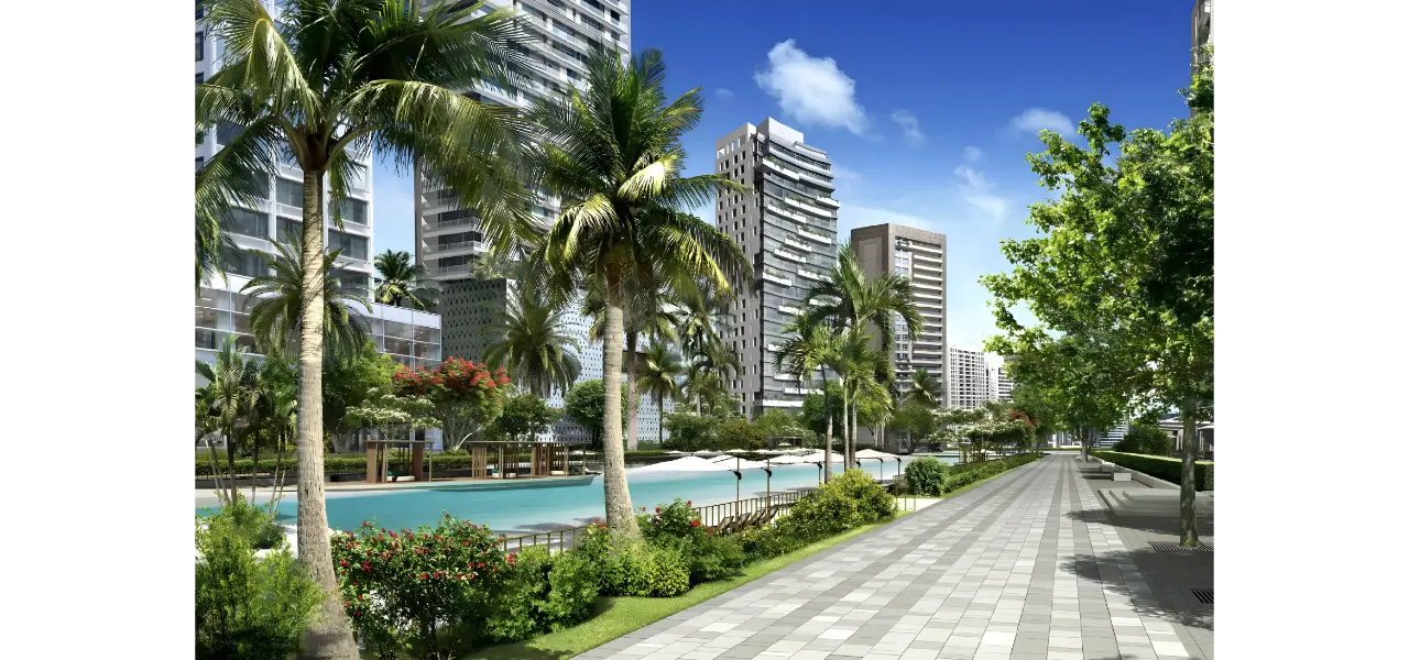 أيان هايتس من آي جي أو في ميدان هورايزون - شقق متكاملة مع مركز صحي مطل على البحيرة