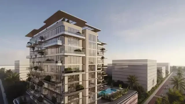 شاطئ البحر في جزر دبي